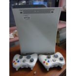 XBOX 360 WITH 2 CONTROLS