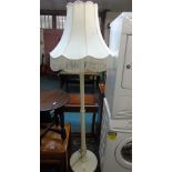 CREAM STANDARD LAMP & SHADE