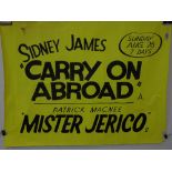 ORIGINAL POSTER 'CARRY ON ABROAD' SID JAMES
