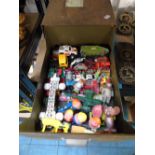 METAL FILING BOX & VEHICLES INCLUDING DINKY + OTHE