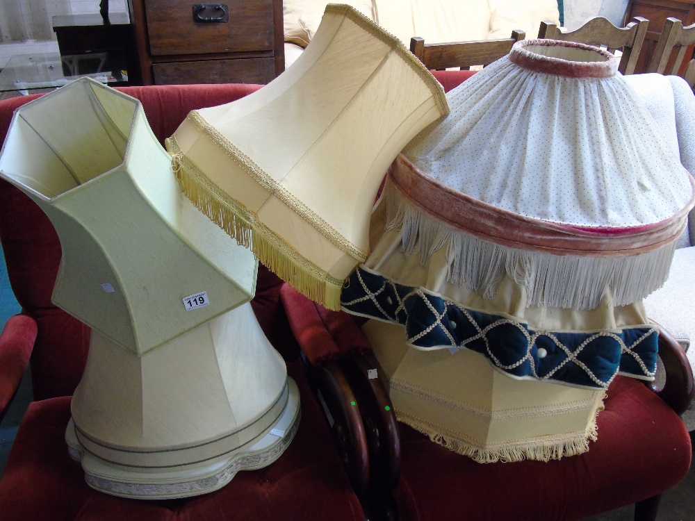 7 VARIOUS LAMPSHADES