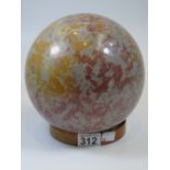 LARGE GRANITE BALL, APPROX 20"