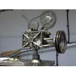 RECYCLED CAR PARTS SCULPTURE OF A MOVIE CAMERA