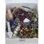 BOX OF COSTUME JEWELLERY