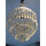 VICTORIAN GLASS CHANDELIER