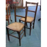 2 CANE SEATED CHAIRS