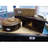 4 VINTAGE WOODEN BOXES