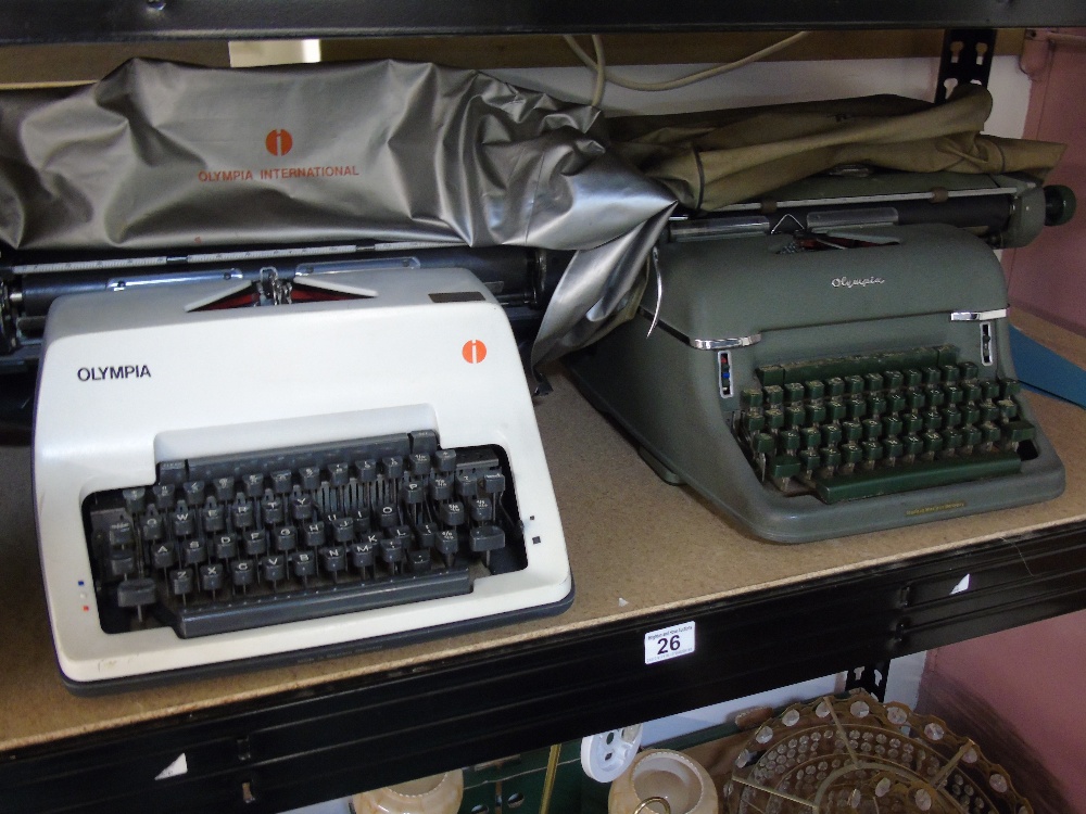 2 OLYMPIA TYPEWRITERS