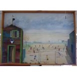 COLLAGE & PAINTING 'FOOTBALL SCENE' ILDO PARODI 19