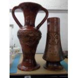 2 LARGE TERACOTTA VASES