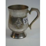 TANKARD WITH THE ROYAL SUSSEX REGIMENT BADGE