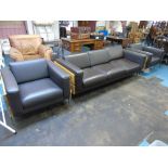 ROBIN DAY, HABITAT 3 SEATER SOFA & 2 MATCHING ARMCHAIRS