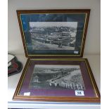 2 FRAMED & GLAZED, BLACK & WHITE PHOTOGRAPHS OF SALTDEAN