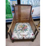 BERGERE CHAIR WITH SQUARE BACK & ARMS