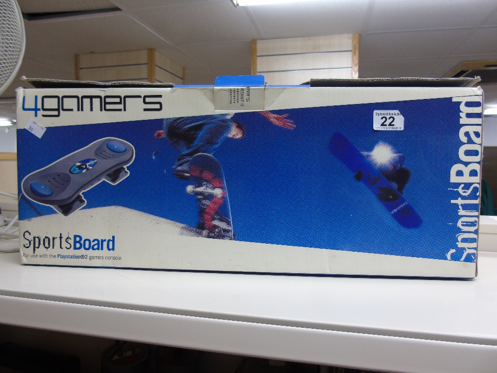 BOXED 4 GAMERS SPORTS BOARD, UNTESTED