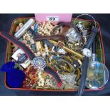 BOX OF COSTUME JEWELLERY