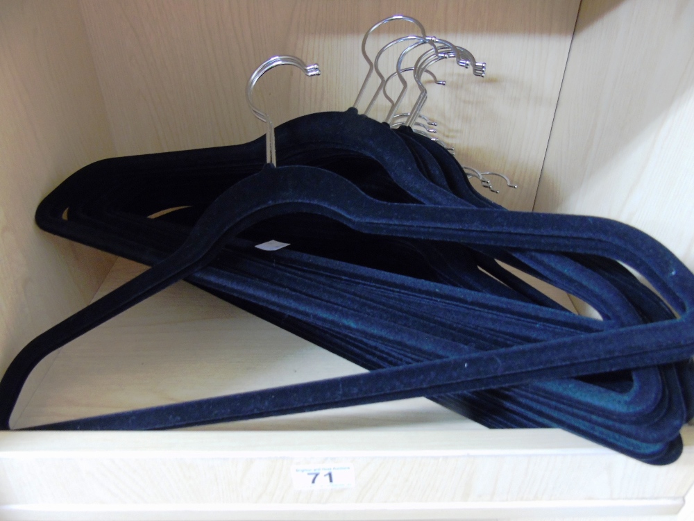 30 VELVET COVERED COAT HANGERS