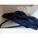 30 VELVET COVERED COAT HANGERS