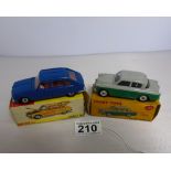 2 BOXED DINKY CARS 166 AND 168