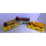 3 X BOXED DINKY LORRIES 408/409 AND 905 BEING A RARE COLOUR