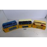 3 BOXED DINKY COACHES 281/282 AND 283