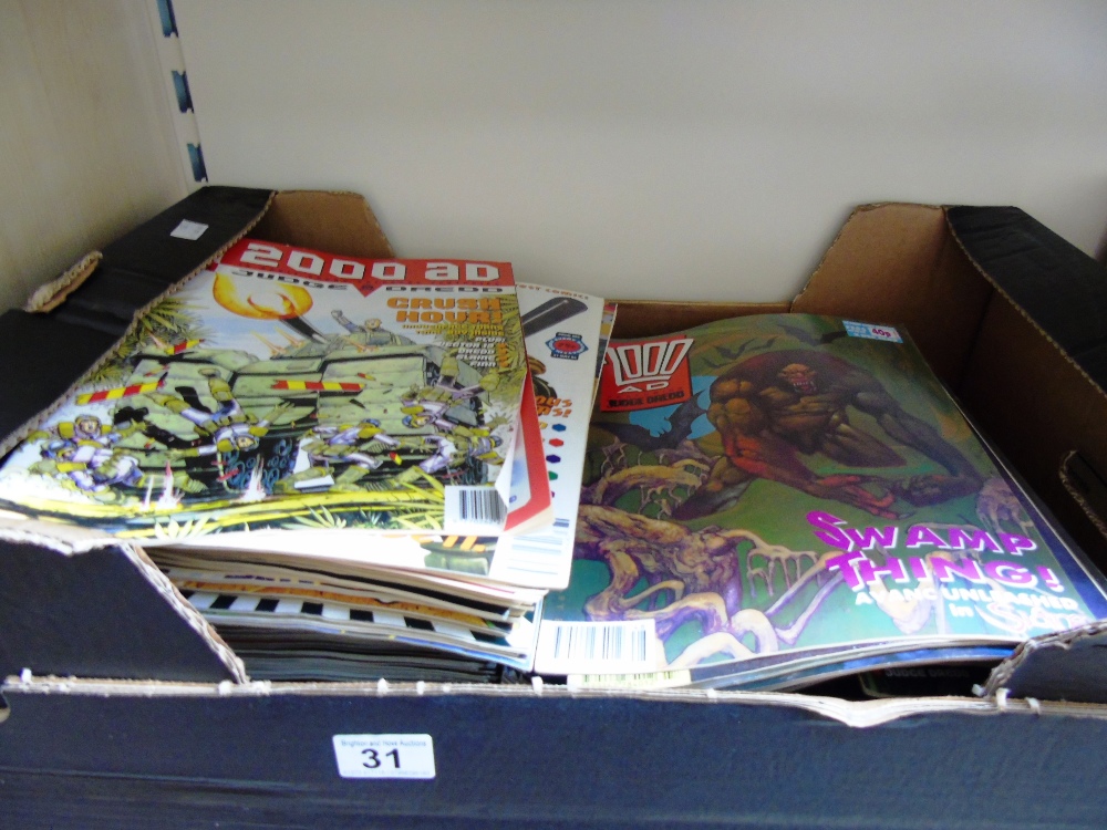 BOX OF COMICS 2000 AD 1980s & 90s