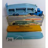 982 BOXED DINKY PULLMORE CAR TRANSPORTER WITH BOXED LOADING RAMP