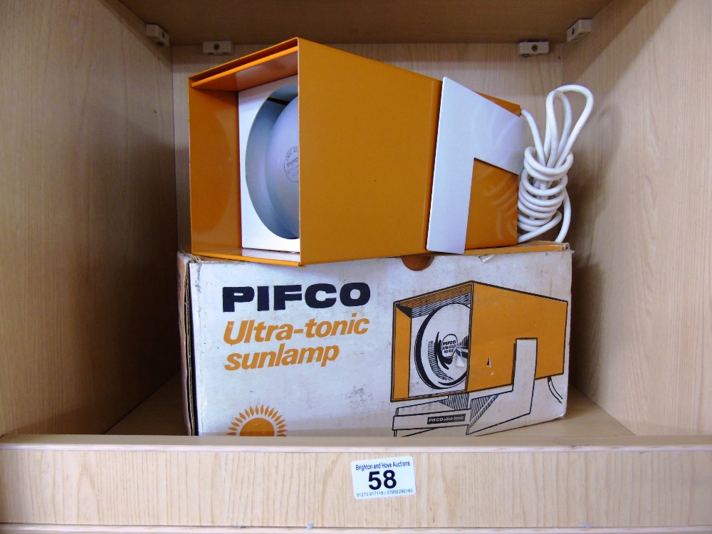 RETRO PIFCO ULTRA SONIC SUN LAMP IN ORIGINAL BOX