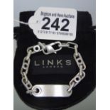 LINKS OF LONDON IDENTITY BRACELET WITH POUCH