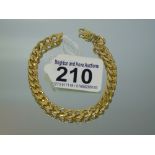 375 9KT YELLOW METAL BRACELET 6.8 GRAMS