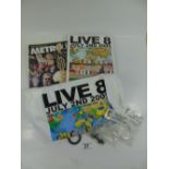 QUANTITY OF 'LIVE 8' MEMORABILIA