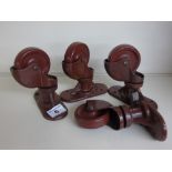 4 X VONO INDUSTRIAL METAL CASTERS