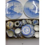 LARGE QUANTITY OF BLUE & WHITE CHINA