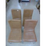 4 X ITALIAN DESIGNER CHAIRS