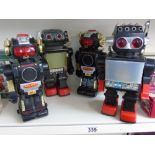 4 ROBOTS INCLUDING 2 X MAGIC MIKE TWO + 2 OTHERS ALL FOR SPARES OR REPAIRS