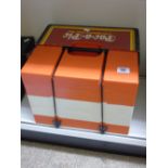 PAC-A-PIC ORANGE RETRO PICNIC HAMPER, COMPLEMENTARY GIFT WITH 1ST RANGE ROVERS IN 1971