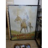 LARGE METAL PUB SIGN 'HAMPSHIRE YEOMANS'