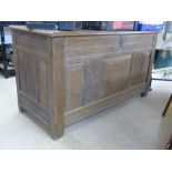 LARGE OAK COFFER