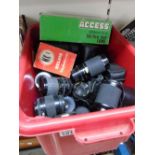 BOX OF CAMERA LENSES