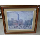 LARGE LOWRY PRINT 'COMING HOME FROM THE MILL'