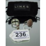 X 2 LINKS OF LONDON 925 SILVER RINGS