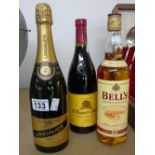 3 BOTTLES OF ALCOHOL INCLUDING BELLS WHISKEY