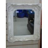 ORNATE, PAINTED FRAME MIRROR