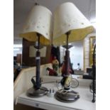 PAIR OF TABLE LAMPS & SHADES