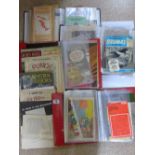 QUANTITY OF EPHEMERA, INCLUDING VINTAGE MAPS, ADVERTISING &BOOKLETS