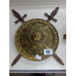 SHIELD & SWORDS WALL PLAQUE