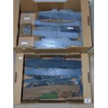 2 BOXED OF MODEL SHIPS