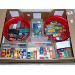 BOX OF VEHICLES INCLUDING, HUSKY, DINKY,LESNEY & MINIX