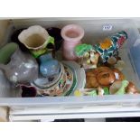 BOX OF CERAMICS INCLUDING HORNSEA