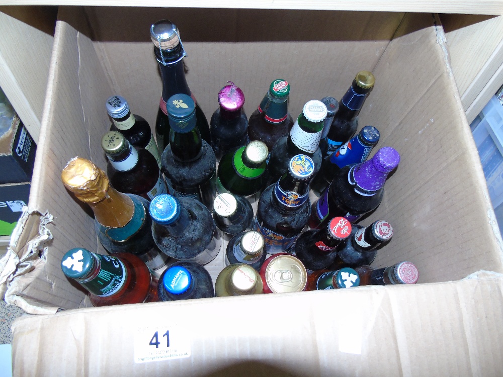 ASSORTED BOTTLES OF BEER & WINES